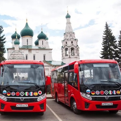 Экскурсия по Ярославлю на красном автобусе с аудио-гидом